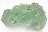 Green Cubic Fluorite Crystals with Phantoms - China #216268-1